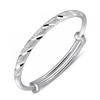 New Frosted Bracelet for Women, Fashionable and Versatile Silver-plated Gift, Round Tube Push-pull Meteor Shower Bracelet