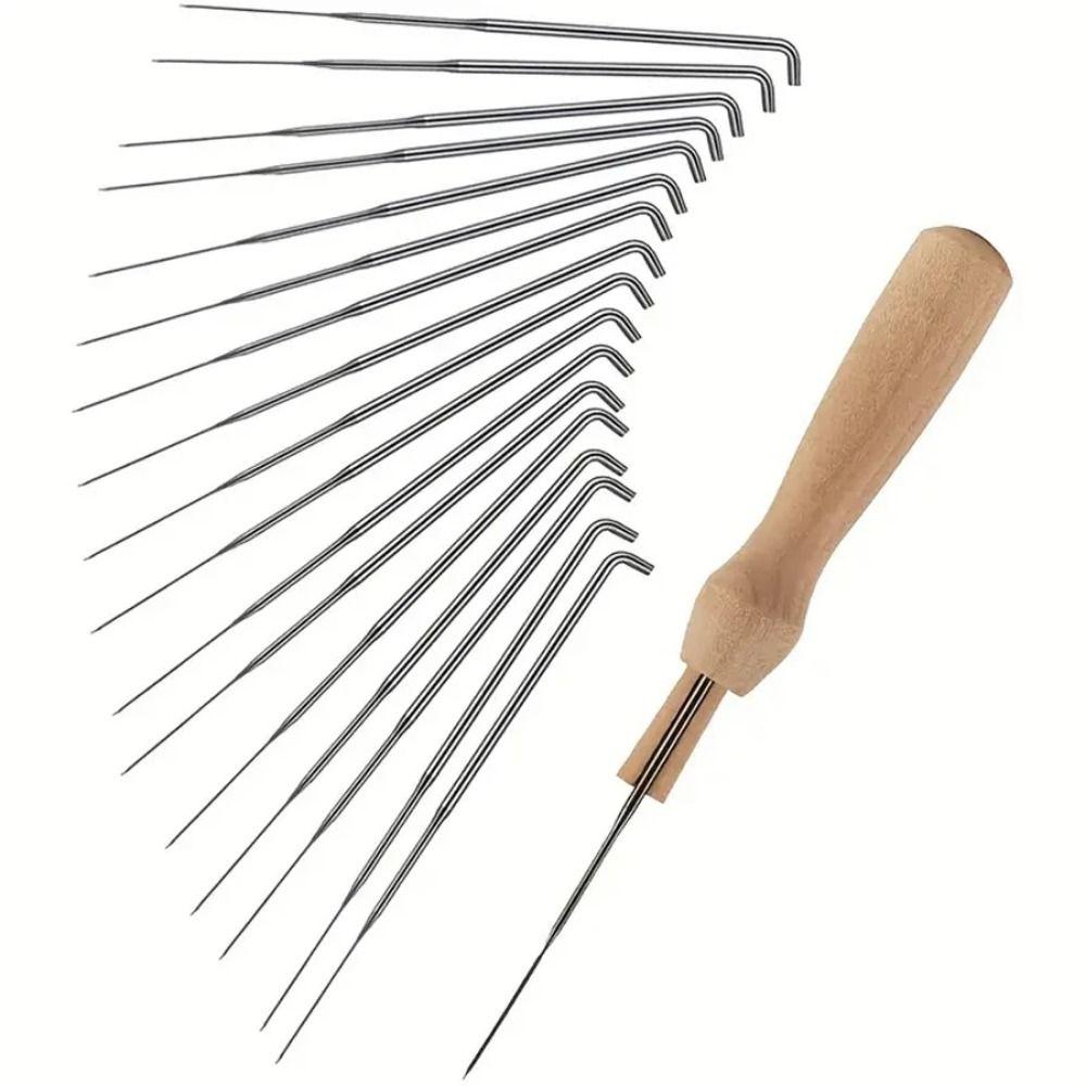 34Pcs/Set Creative Felting Needles with Bottle Felting Starter Kit Fabric Materials Accessories