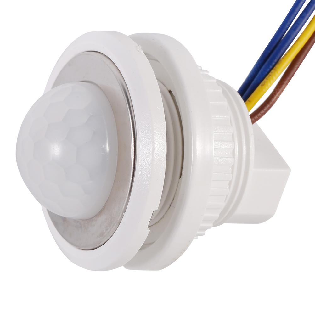 1PC Automatic Infrared Ray Motion Sensor LED Lamp Home Wall Ceiling Mounted Detector Switch