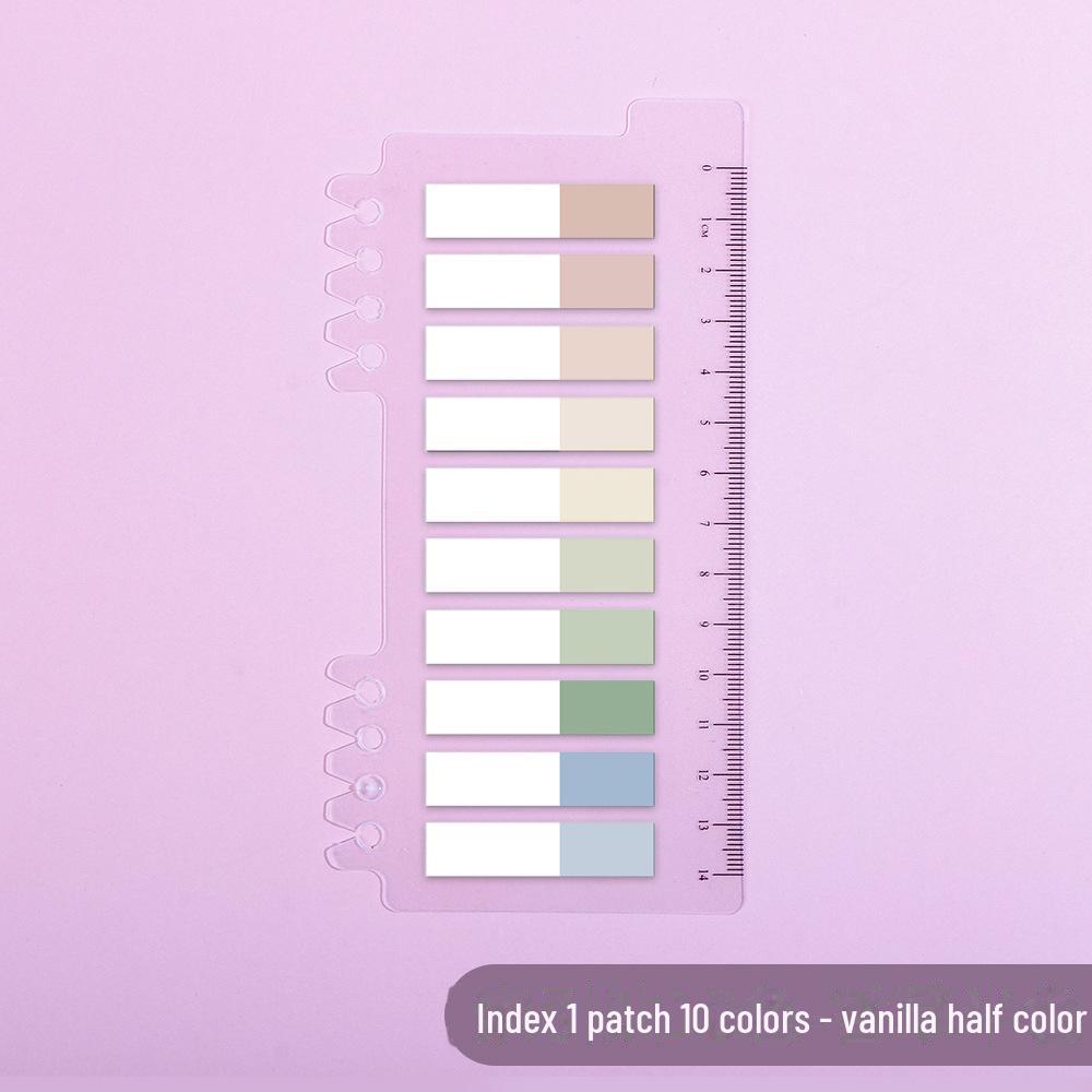 Прозрачные наклейки Morandi PET Index - Серия Vanilla Autumn, самоклеящиеся заметки и маркеры для записей