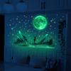Pvc Moon Meteor Lupotanous Star Wall Stickers Wall Decals Bedroom Living Room Lupotanous Self-adhesive