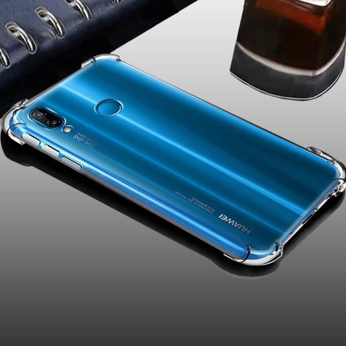 Coque Huawei P20 - Phonillico® - Silicone Souple Transparent - Protection Maximum - Anti Choc