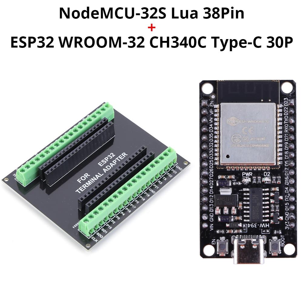 Плата разработки ESP32 WiFi+Bluetooth Совместимая Сверхнизкое энергопотребление Двухъядерный TYPE-C Модуль разработки ESP-32
