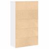 Bookshelf White 60 x 24 x 101.5 cm Engineered Wood