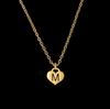 Atoztide Personalized Custom Heart Necklace for Women Stainless Steel Hollow Letter Nameplate Choker Wave Chain Jewelry Gifts
