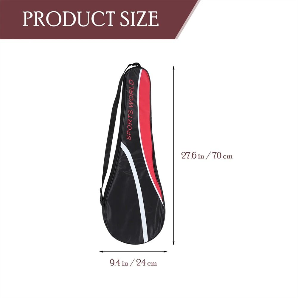 Adjustable Strap Badminton Racket Bag Racket Cover Shuttlecock Bag Sports Equipment Squash