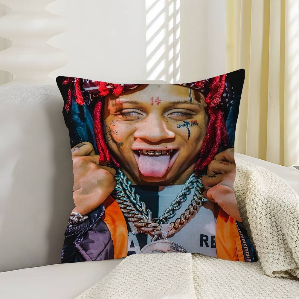 Rapper T-Trippie R-Redds Cushion Cover Polyester Sofa Cushions Decorative Throw Pillows Home Decoration Pillowcover