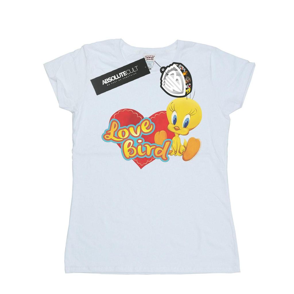 Looney Tunes Womens/Ladies Tweety Pie Valentine´s Day Love Bird Cotton T-Shirt