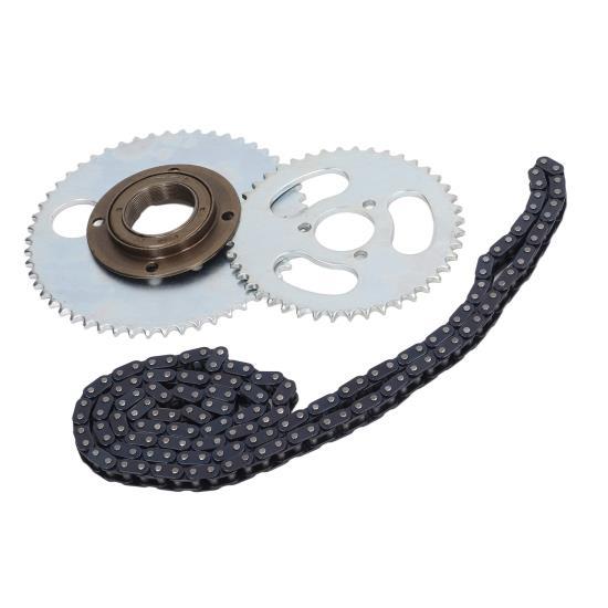 Звездочка Цепь Комплект звездочек T8F 44T 3 отверстия Малая передняя звезда T8F 54T 4 отверстия Большая передняя звезда Маховик 146 звеньев Комплект цепей T8F