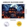 AIBIIN Halloween Photography Backdrop for Kids Children Scary Haunted House N...