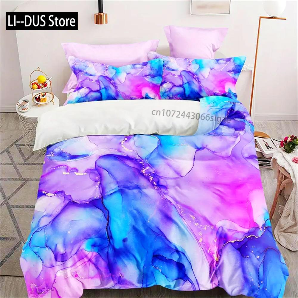 Luxury 3-Piece Duvet Cover Set - Soft Colorful Bedding Set Ensemble - Hypoallergenic Comfort For Master & Guest Bedrooms