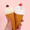 Wavy Ice Cream Cone Model - Fake Dessert Shop Decoration Prop, DIY Handmade Toy.