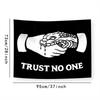 173. Snake Tapestries VIKAMA Dark Handshake Tapestry Trust No One Print Black Wall Hanging For Gaming Room Bedroom Studio Home Decor Banner J260928