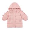 YouYou Girls' Thickened Mid-Length Hooded Winter Coat
