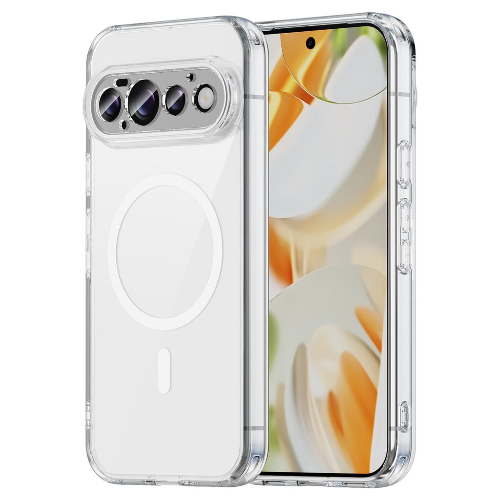 Google Pixel 11 Pro Phone Case,Transparent Magnetic Shockproof Slim Phone Case Cover for Google Pixel 11 Pro