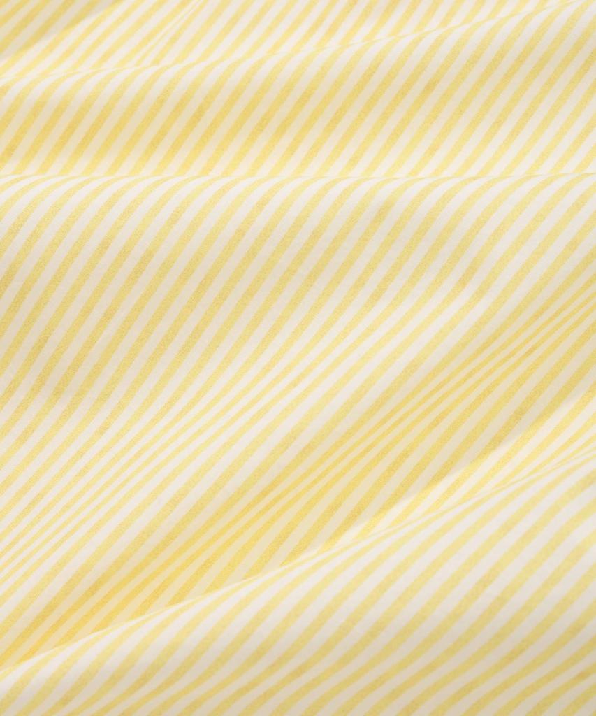 COVERNAT Drawing Stripe Half Shirt Yellow