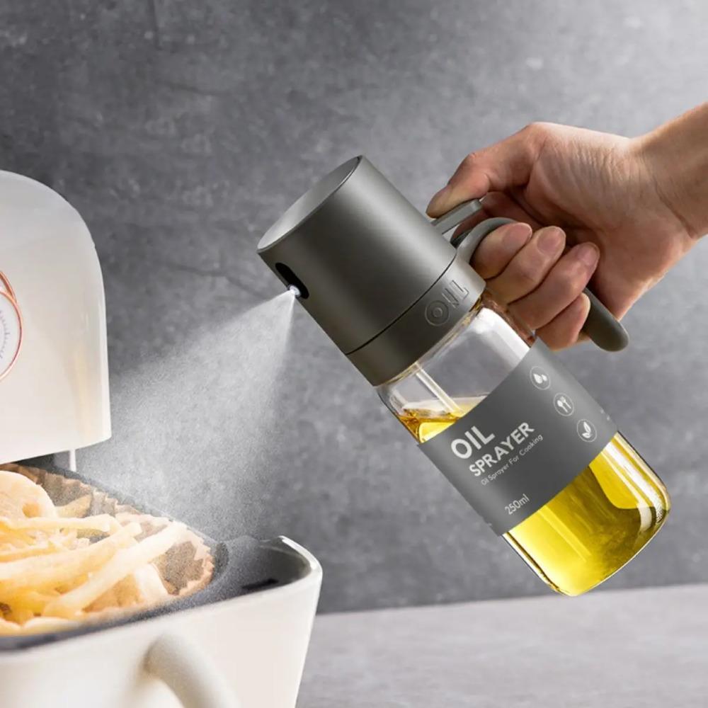 Glass Kitchen Oil Control Bottle Atomized State Glass Oil Pot  BBQ Baking Picnic Kitchen Tool