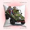 G-Gorillaz Rock Band Pillow Covers Cartoon Sofa Decorative Home Double-Sided Printing Short Plush Cute Cushion Cover