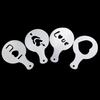16PCS/1 set Coffee Stencils Fancy Coffee Printing Model Milk Cake Stencils Cappuccino Mold Cake Drawing Mould Home Kitchen Supplies