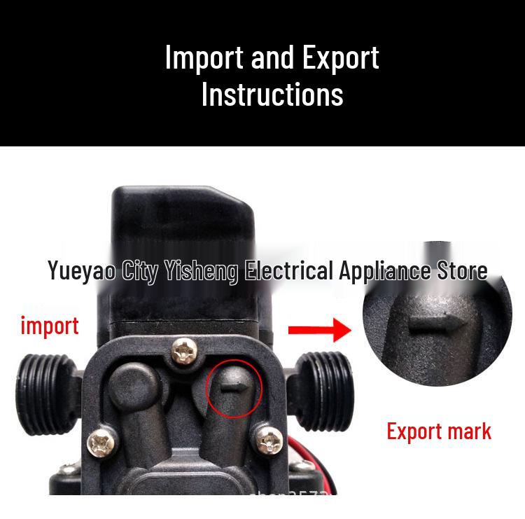 High-Temperature Resistant Self-Priming 15W Electric Diaphragm Pump - Automatic Household Water Booster & Cleaning Pump