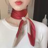 Маленький квадратный шелковый платок женский: В корейском стиле Идеально для профессионального образа Универсально как весенне-осенний декор Шарф и летний тонкий галстук