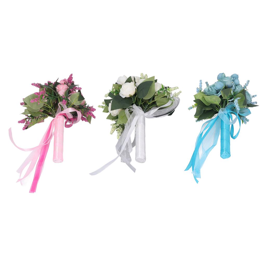 Свадебный букет имитация искусственной розы реалистичные зеленые листья современная элегантная роза для свадьбы Чу