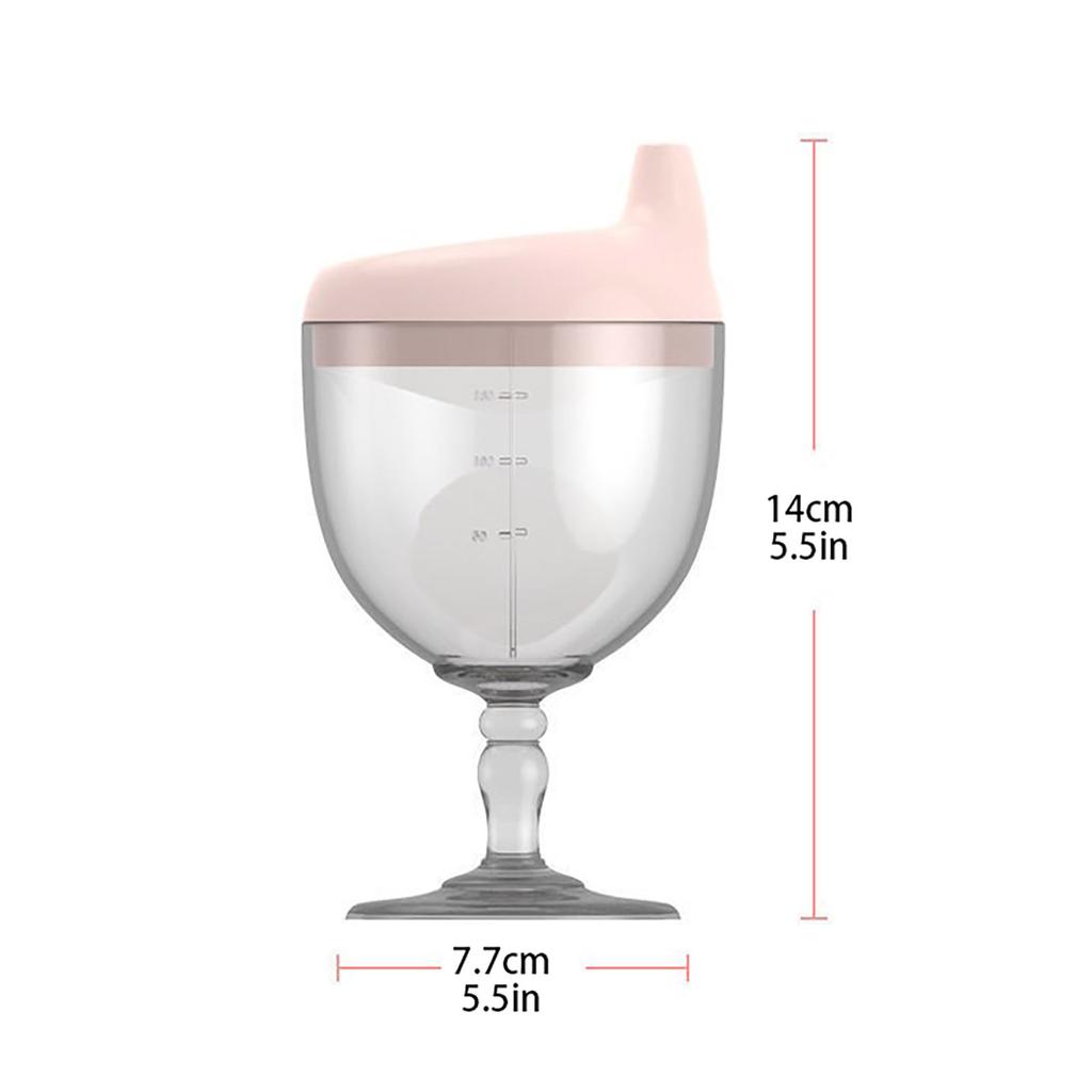 Wiwilys Baby Plastic Goblet, Children's Wine Cup, Juice Cup, Children's Milk Cup, Learning To Drink Cup, Falling Prevention