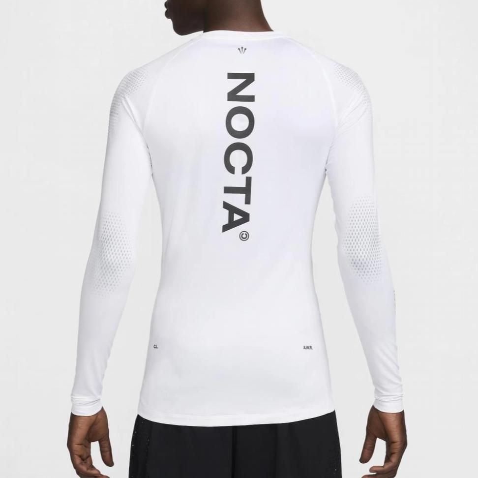 Nike X NOCTA L/S Base Layer Top (Asia Sizing) White/Black Men Streetwear DN0001-100