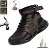 Breathable Work Safety Shoes,Labor Shoes With Steel Toe Smash-proof,Men Lightweight Working Shoes Non-slipSafety Boots