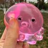 Сквиш-осьминог Игрушка-антистресс Резиновый Прозрачный Хрустальный Осьминог Игрушка для Расслабления Рук Мягкая Медленно Возвращающаяся Сжимаемая Игрушка для Детей Взрослых Зажимаемая Игрушка