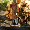 Compact Cube Firewood Axe: Outdoor Wood Splitting Tool