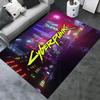 Ковер Cyberpunk 2077 для гостиной, спальни, дома, украшение дивана, детский игровой нескользящий коврик
