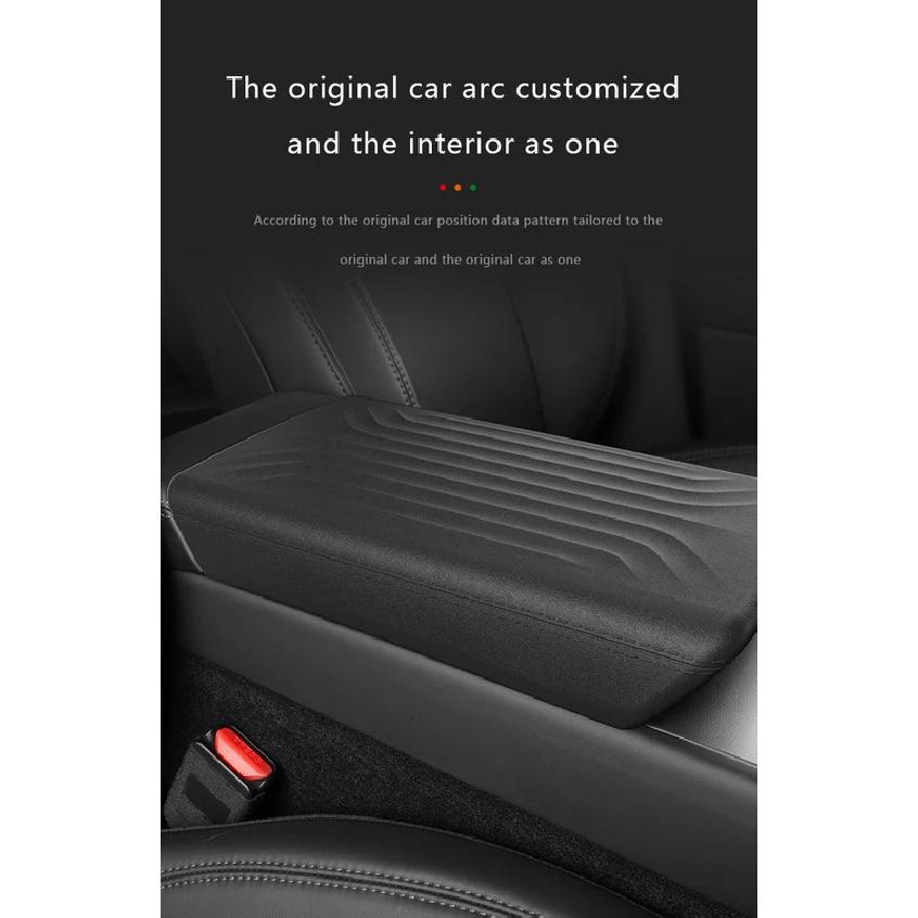 For Tesla Model Y Juniper Armrest Protector Cover Soft TPE Center Console Panel Pad Non-Slip Dust-proof Cushion Cover Accessory