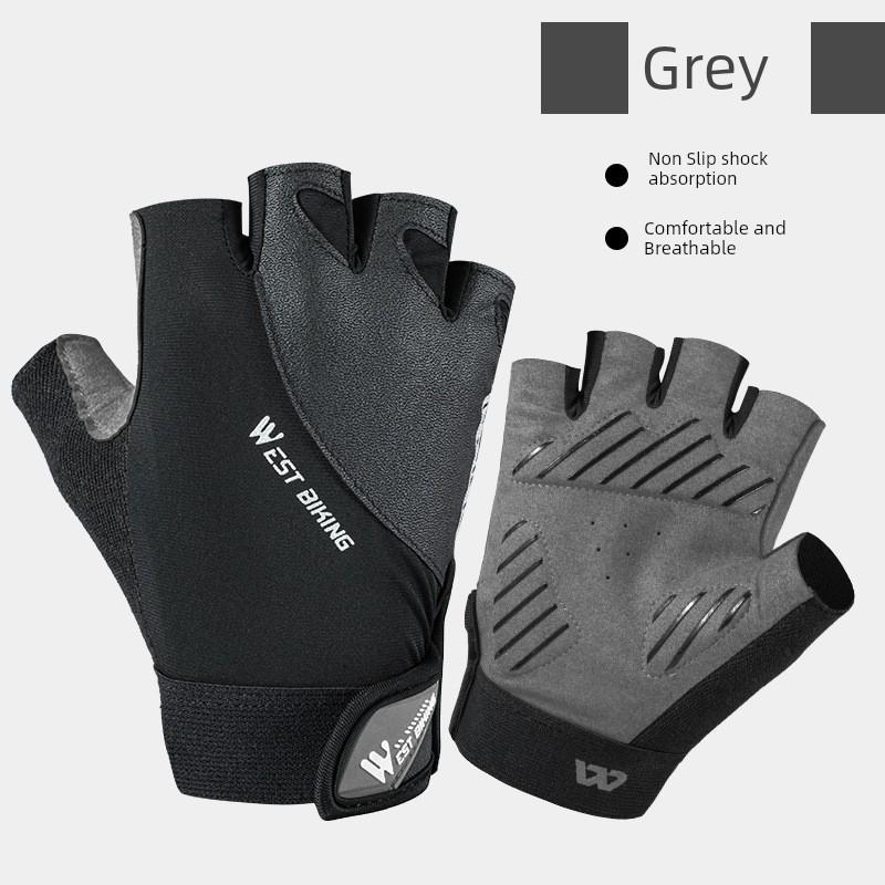 Summer Short Finger Bicycle Shockproof Breathable Cycling Gloves
