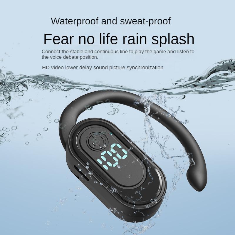 Наушник Bluetooth 5.4 Беспроводной Наушник с Заушным Креплением Hi-Fi Стерео Шумоподавление Гарнитура Водонепроницаемый Спортивный Вкладыш с Микрофоном