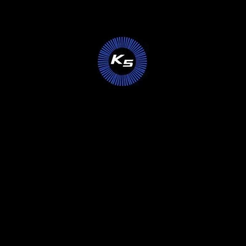 AABJC1 2pcs LED Car Door Welcome Lights Logo Laser Projector Lamp Compatible For KIA K5 First Gen 2011-2014 2015 2016 Car Accessories