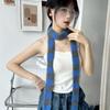 Harajuku Style Long Narrow Scarves Sweet Cool Stripe Shawl All-match Y2K Striped Scarf  Outdoor