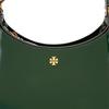 Tory Burch Emerson Minimalist Casual Zipper Patent Leather Tote Shoulder Bag Women Bags Dark-Green 139327-353