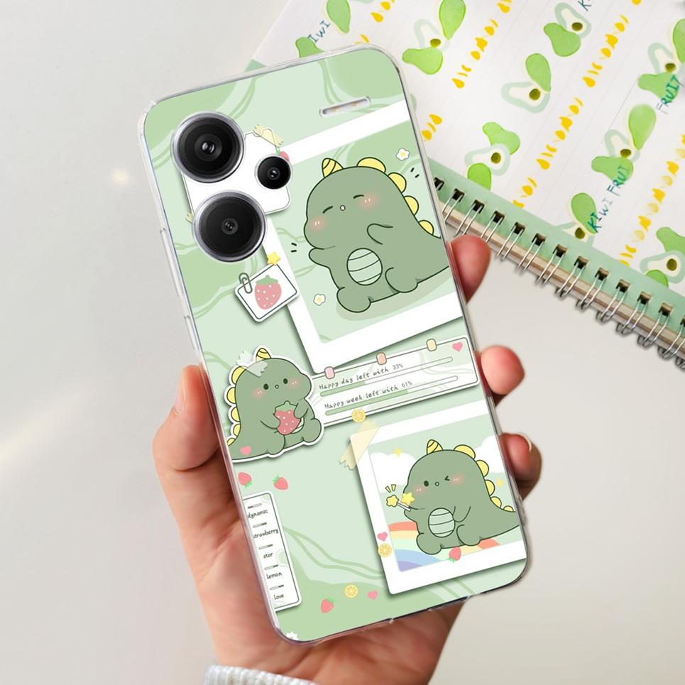 For Xiaomi Redmi Note 13 Pro Plus Pro+ Case Transparent New Fashion Pattern Soft TPU Etui For Xiaomi Redmi Note 13 4G 5G Bumper