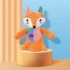 Patchwork Pet Plush Squeaky Toy Bite-Resistant Dog Chew Toy Interactive Elephant Fox Rabbit Doll