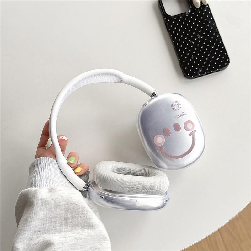 Новый милый мультяшный чехол для наушников со смайликом для Bluetooth-гарнитуры Apple AirPods Max