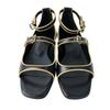 UsedSandals black/Beige Leather Women