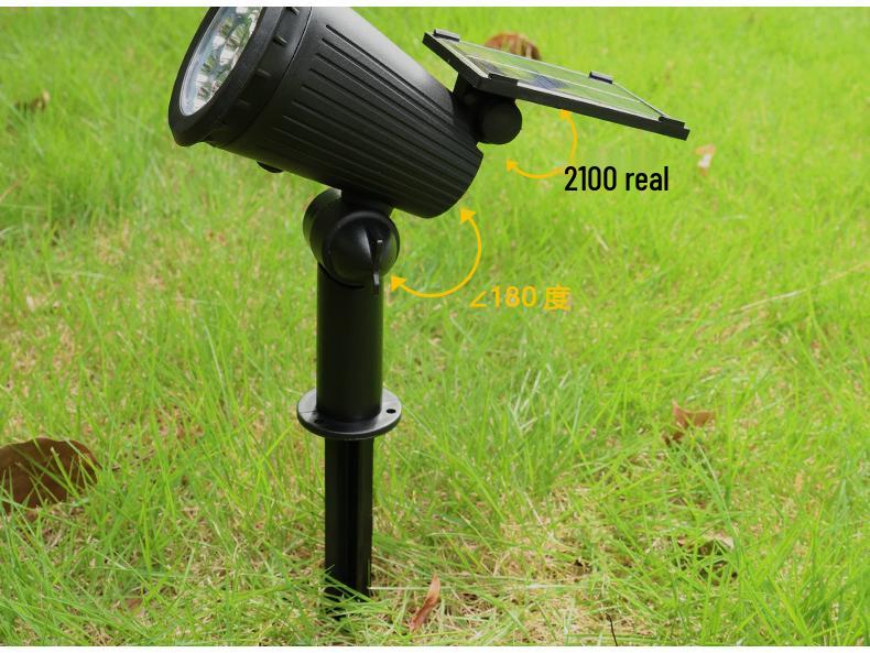 Уличный солнечный водонепроницаемый ландшафтный прожектор для газона и сада