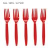 Cicimini Solid Color Tableware Knives Forks And Spoons Red Pink Purple  Black Green Yellow Wedding Birthday Disposable Tableware
