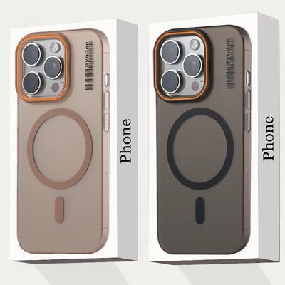 Полупрозрачный матовый жесткий ПК чехол для телефона для iPhone 16 15 14 13 12 11 Pro Max 16 Plus 16e чехлы для магнитной зарядки Magsafe