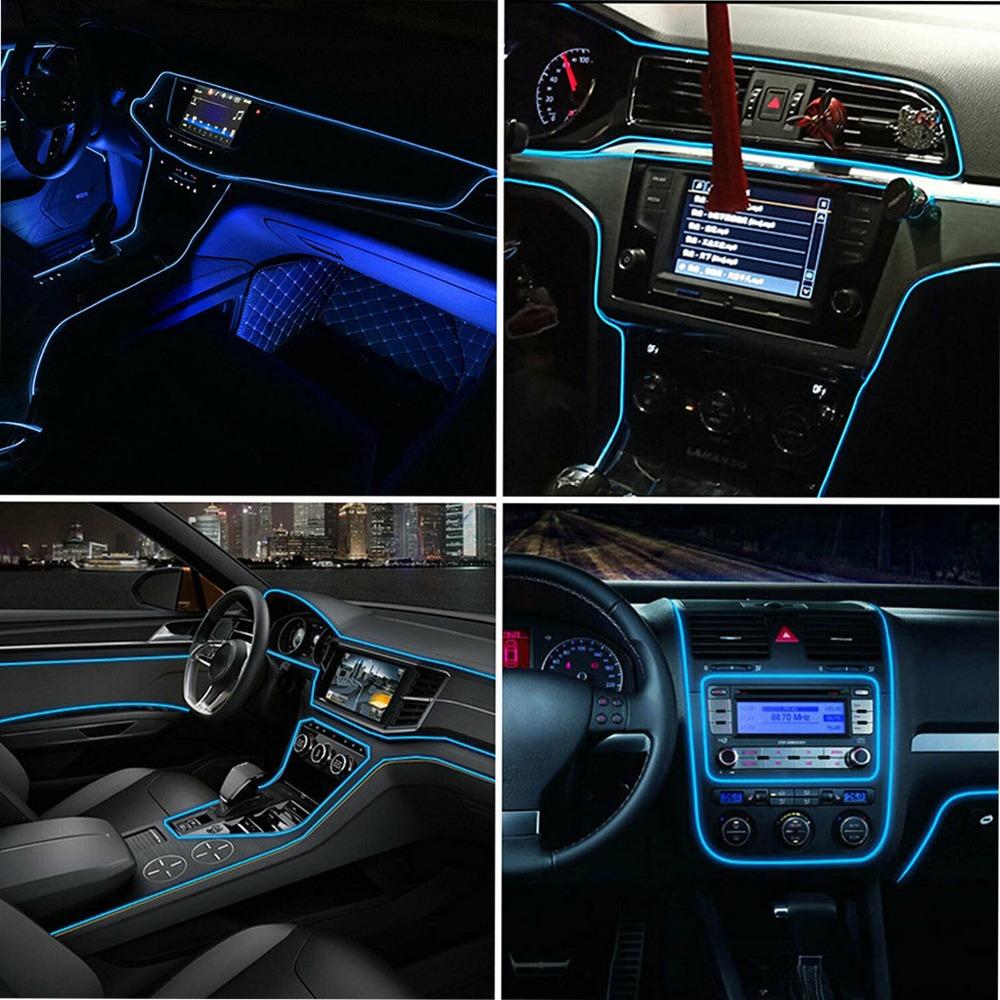 9.8ft Car Ambient Light 3 Meters Light Strip Easy Install LED Light Strip Console
