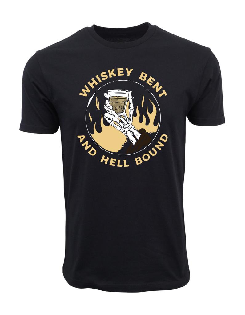 Графическая футболка WHISKEY BENT AND HELL BOUND