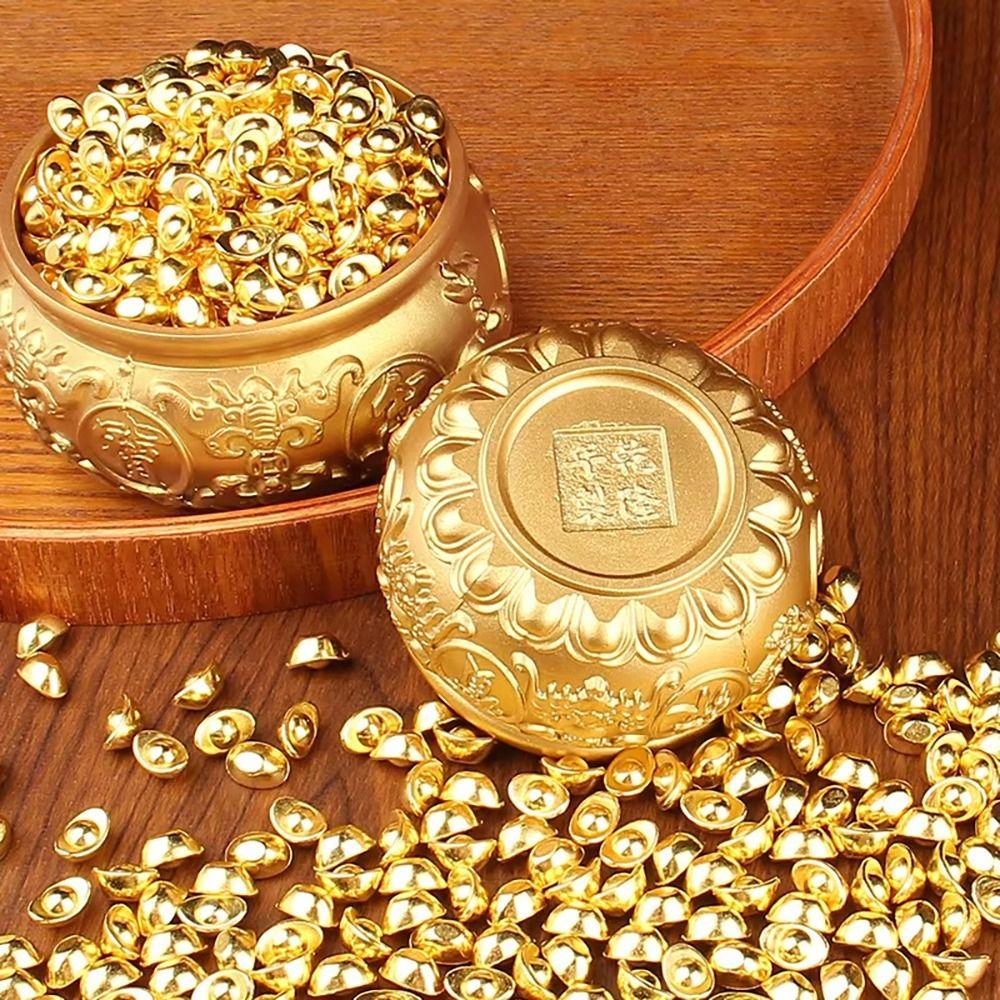 1Pcs Attract Wealth Brass Cornucopia Fortunate Desktop Small Ornament Treasure Bowls Home Decor