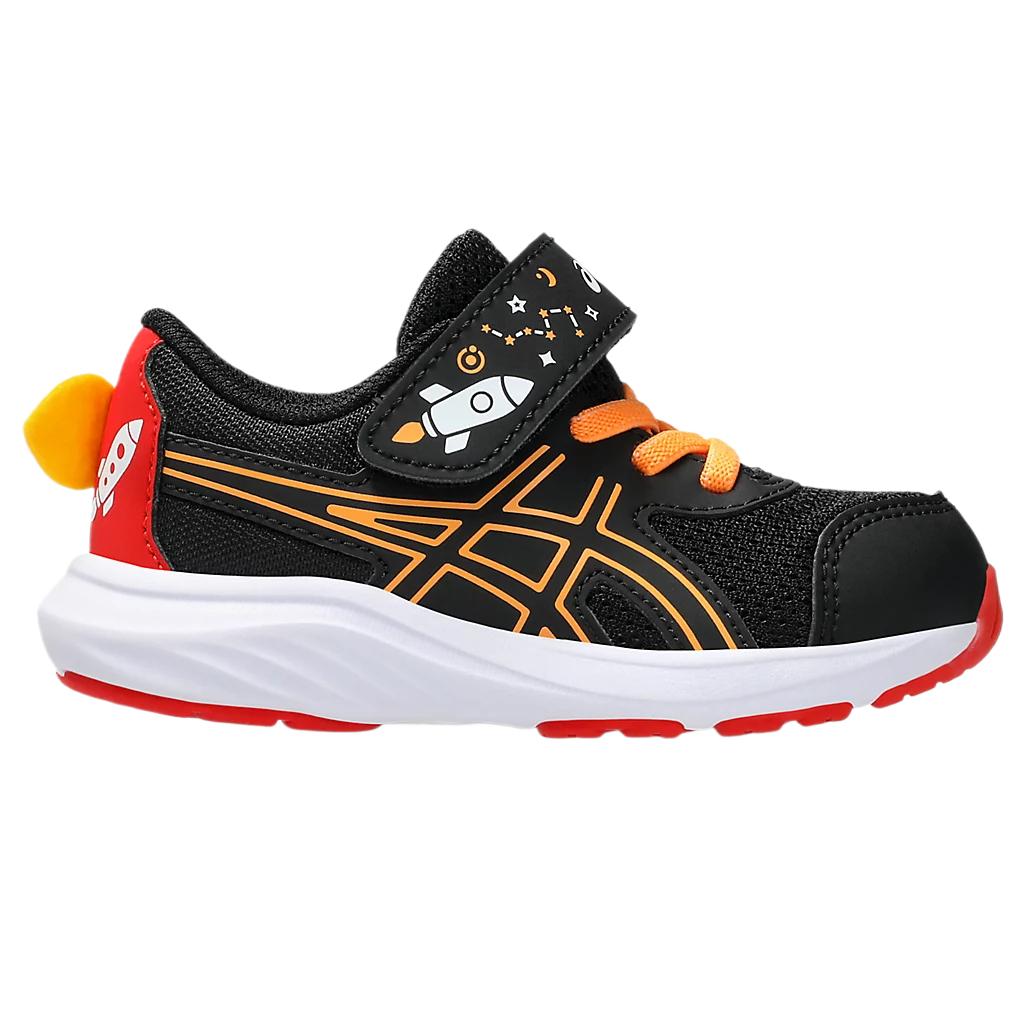Asics Contend 9 TS School Yard Black Orange Pop Baby Sneakers 1014A365-001