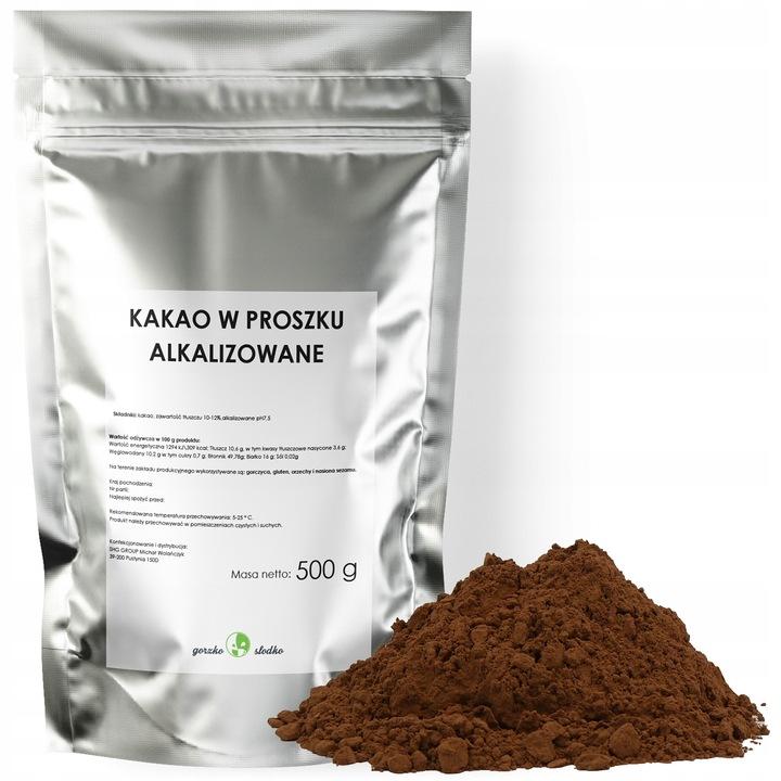 Kakao W Proszku Niskotłuszczowe Alkalizowane 500G